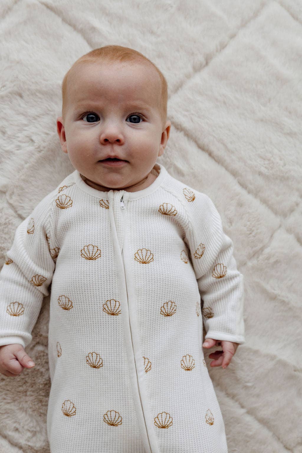 Shell Waffle Zip Suit