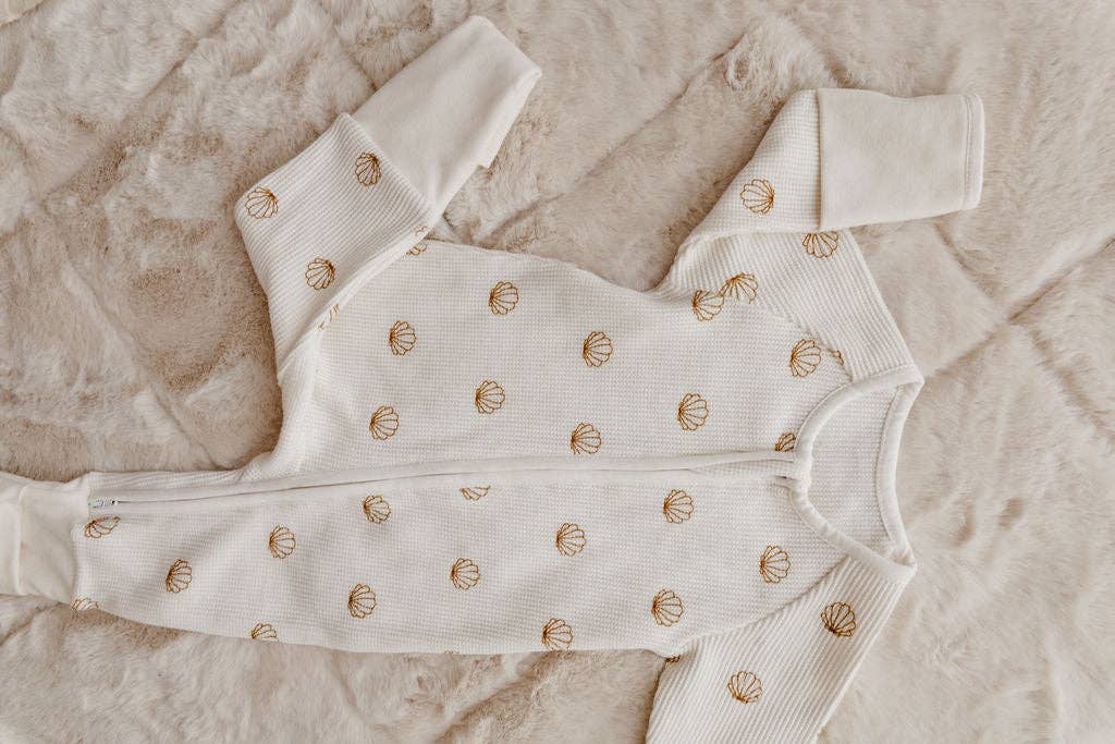 Shell Waffle Zip Suit