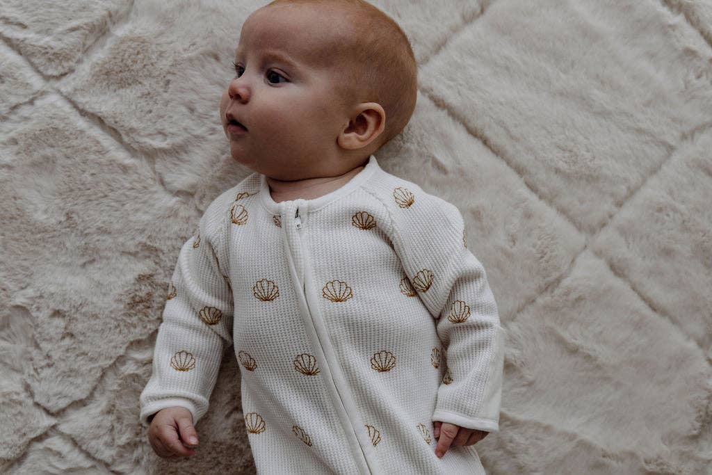 Shell Waffle Zip Suit