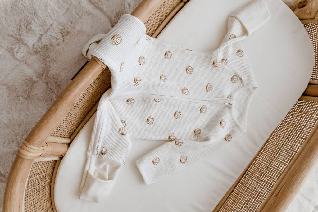 Shell Waffle Zip Suit