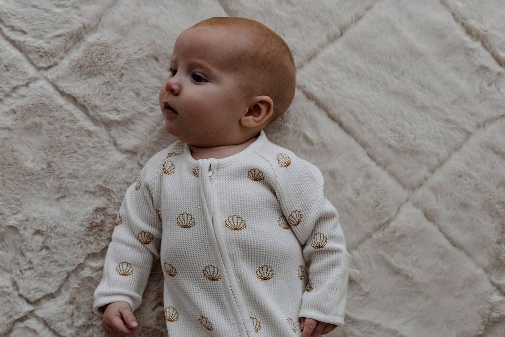 Shell Waffle Zip Suit