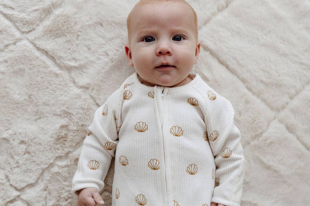 Shell Waffle Zip Suit