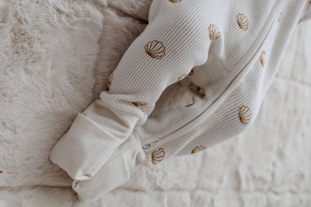 Shell Waffle Zip Suit