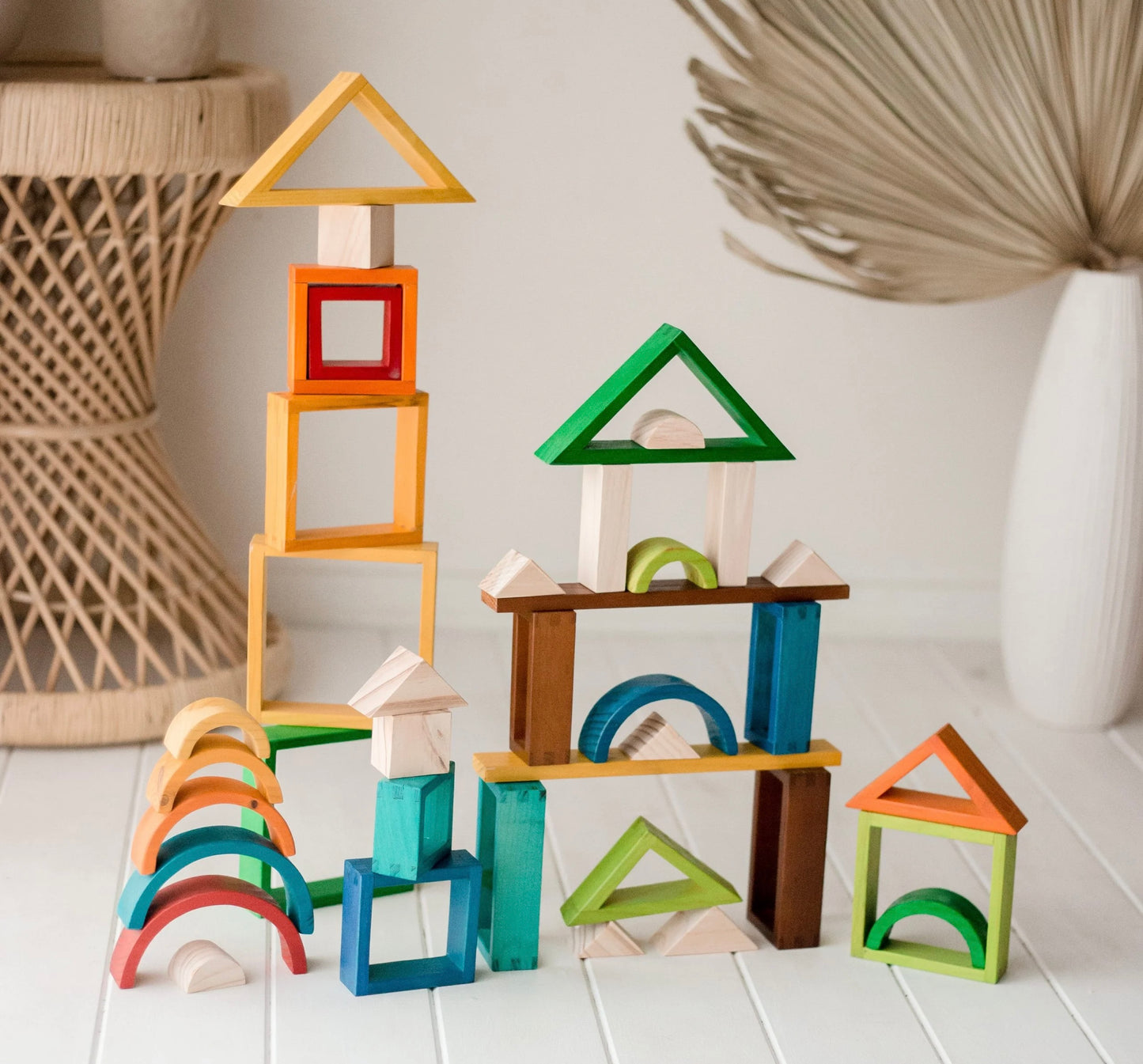 Rainbow nesting blocks