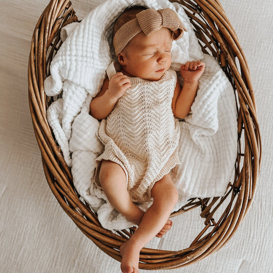 Wave Knit Bodysuit - Oat