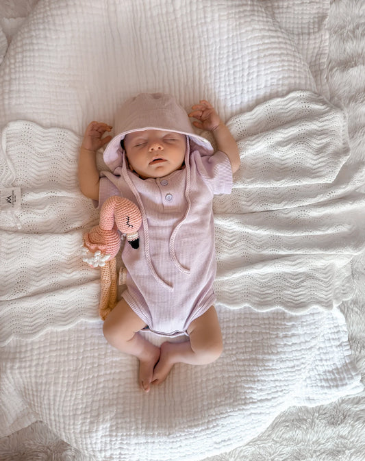 Summer Bodysuit & Sunhat - Lilac