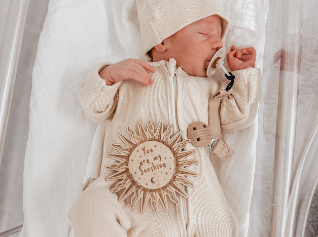 NEW My First Outfit - Footed Overalls & Beanie Set - Caramilk