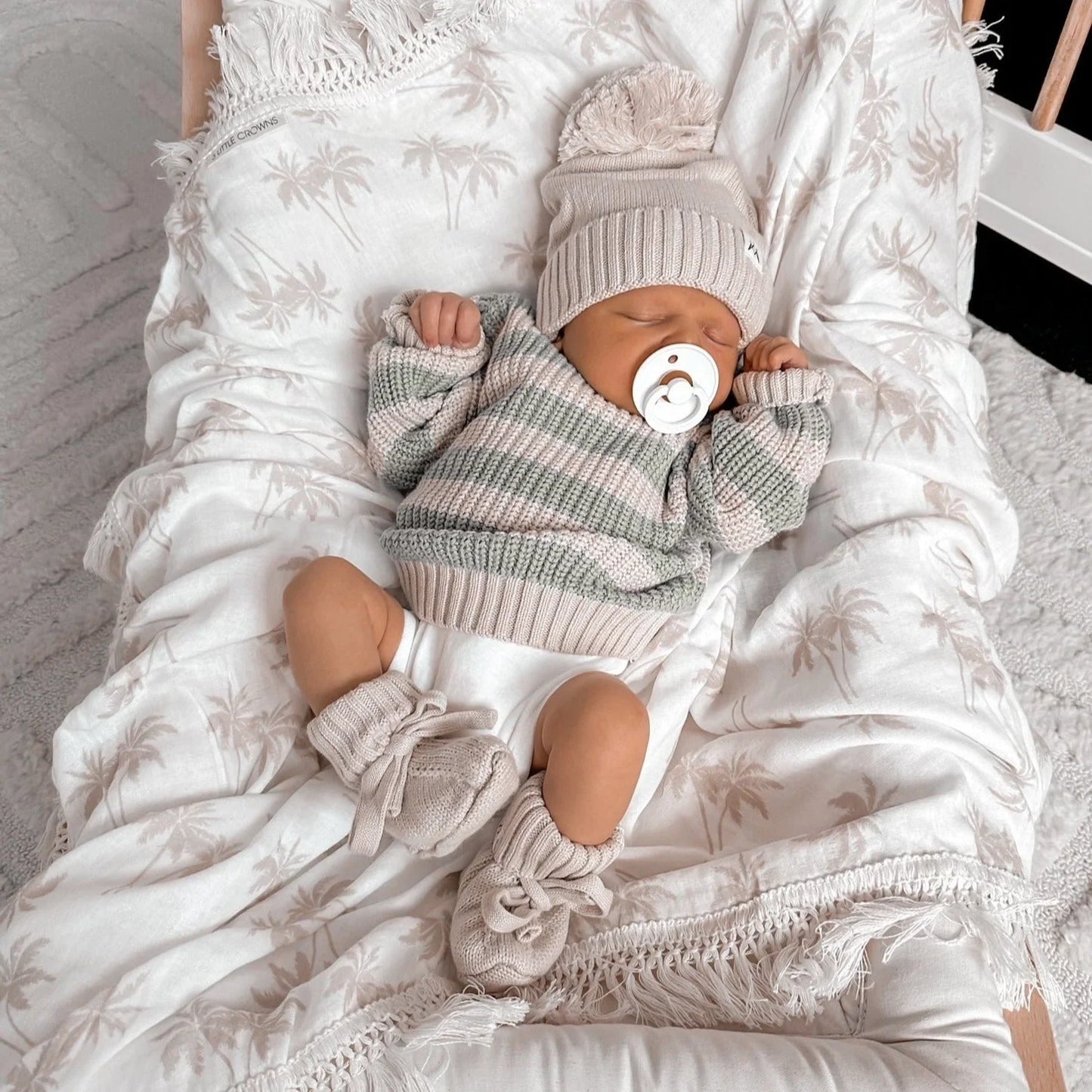 Knitted Beanie - Mushroom