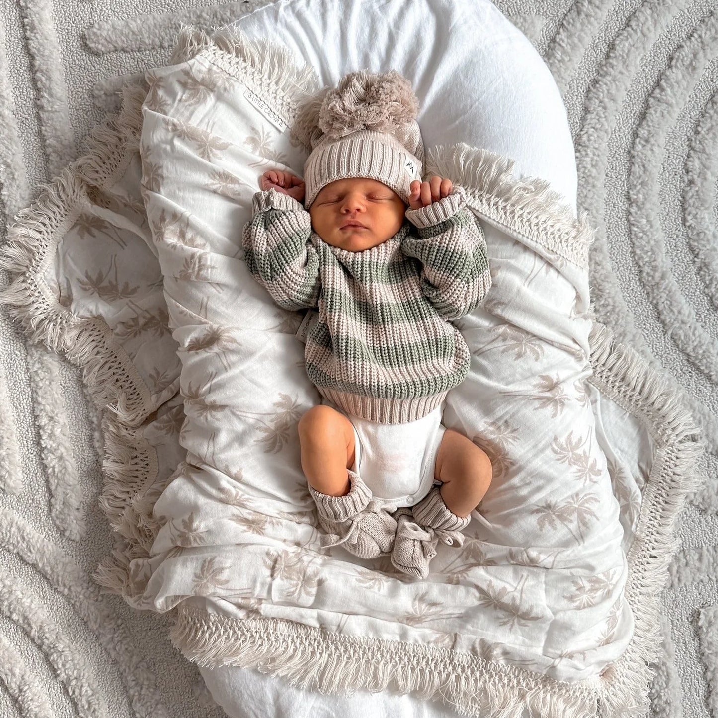 Knitted Beanie - Mushroom