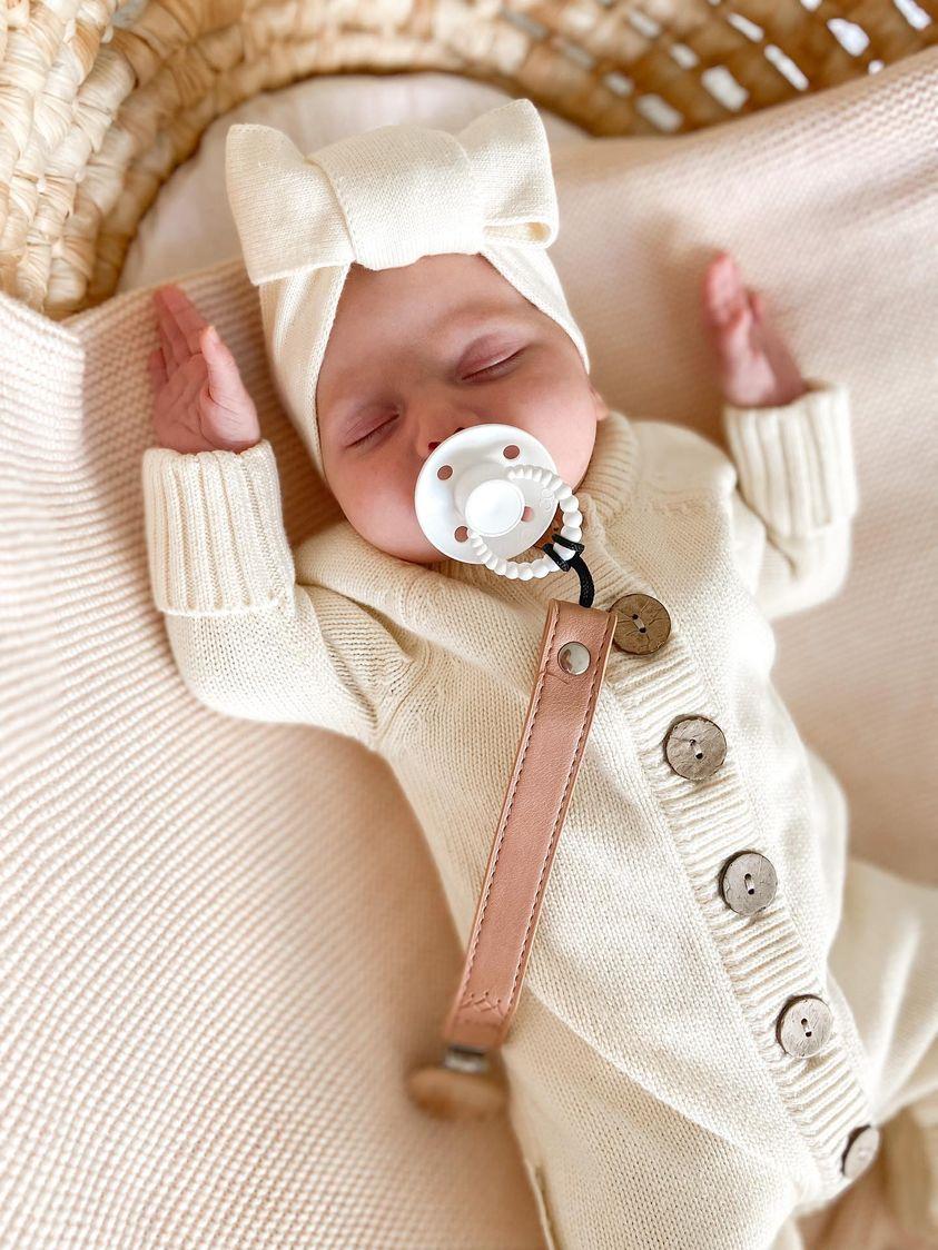 Knitted Topknot - Vanilla