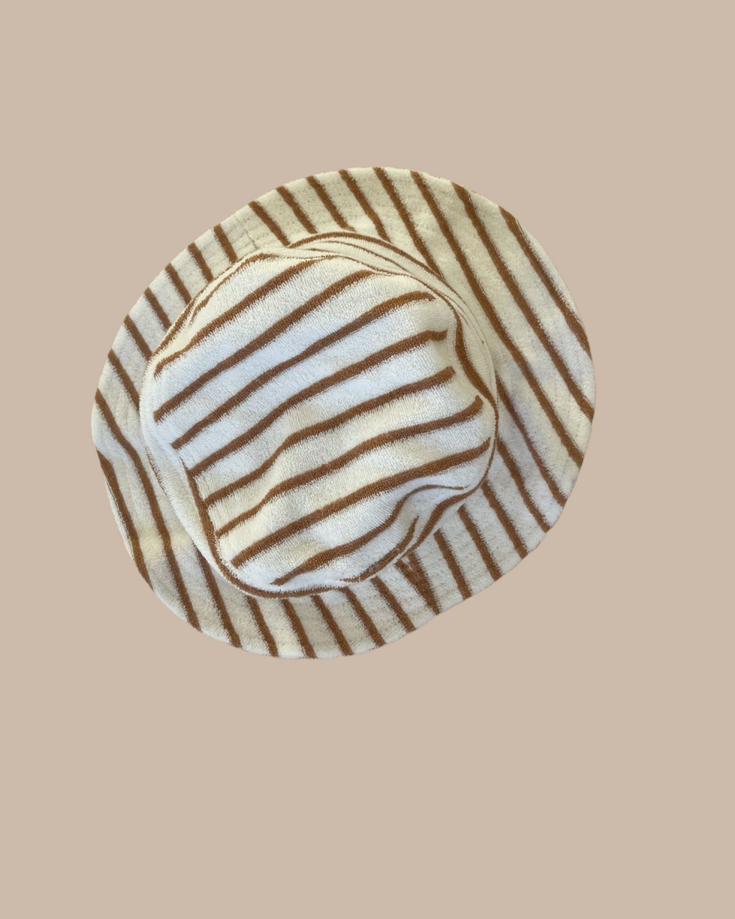 BUCKET HAT - CARAMEL STRIPES