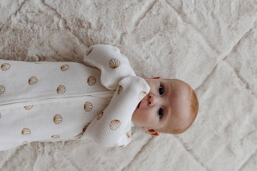 Shell Waffle Zip Suit