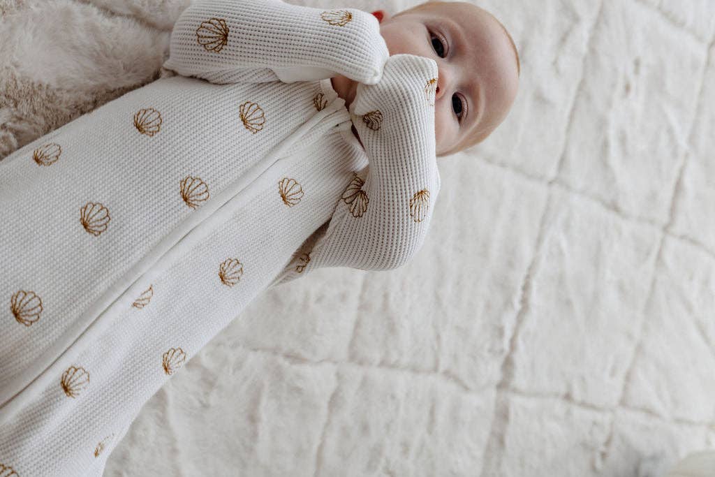 Shell Waffle Zip Suit