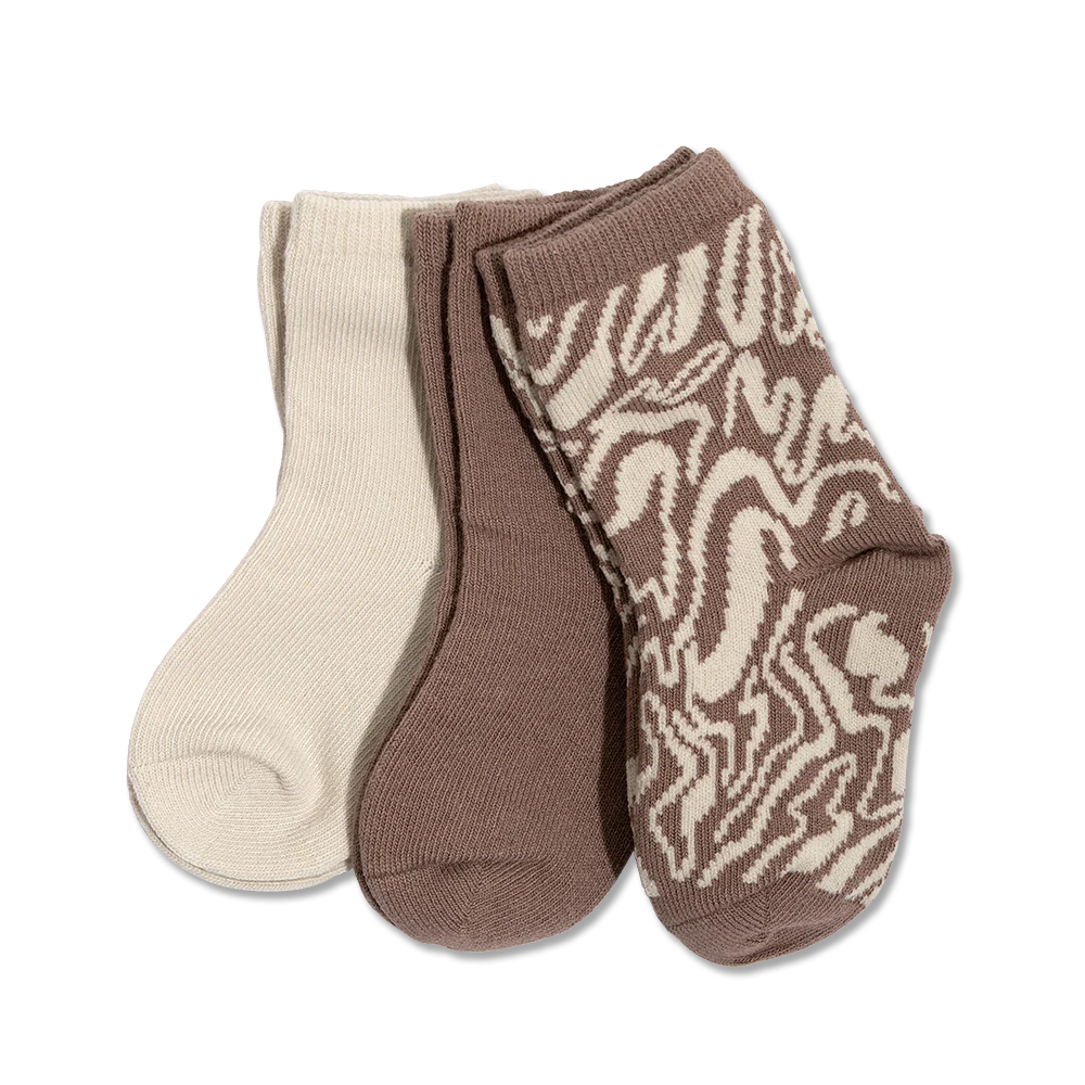3-PACK SOCKS - RIPPLE