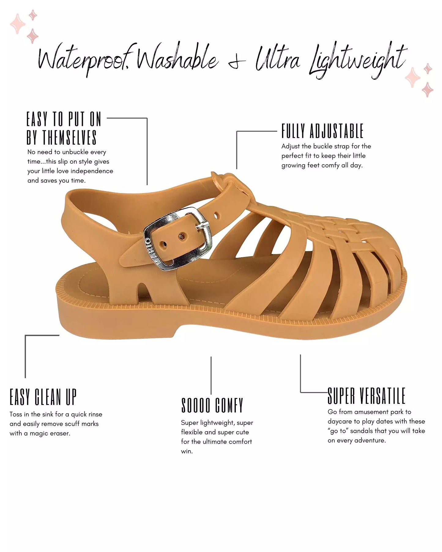 Jelly sandals - Mustard