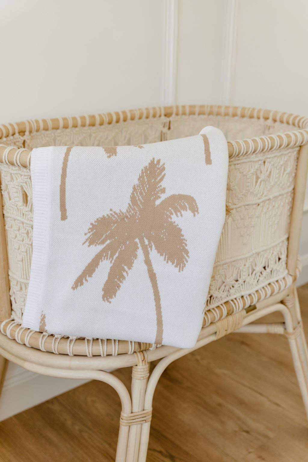 Palm Tree Blanket - Tan