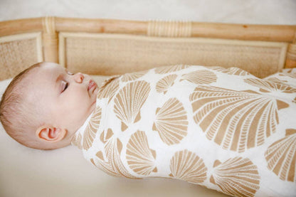 Cotton & Bamboo Swaddle - Coast