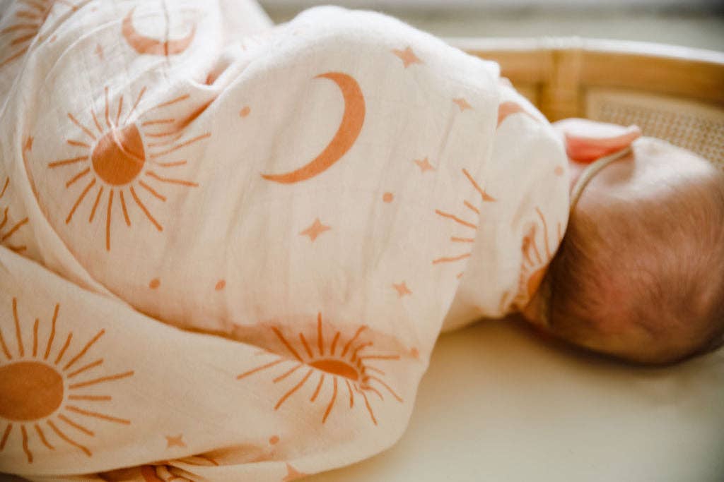 Cotton & Bamboo Swaddle - Soleil