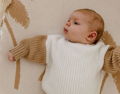 Palm Tree Blanket - Tan