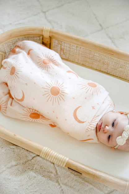 Cotton & Bamboo Swaddle - Soleil