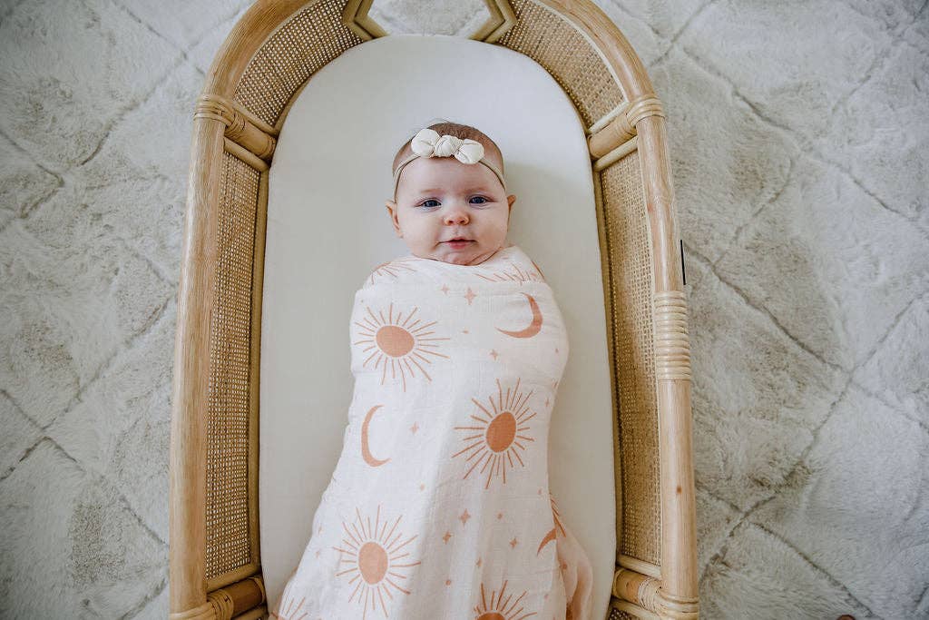 Cotton & Bamboo Swaddle - Soleil