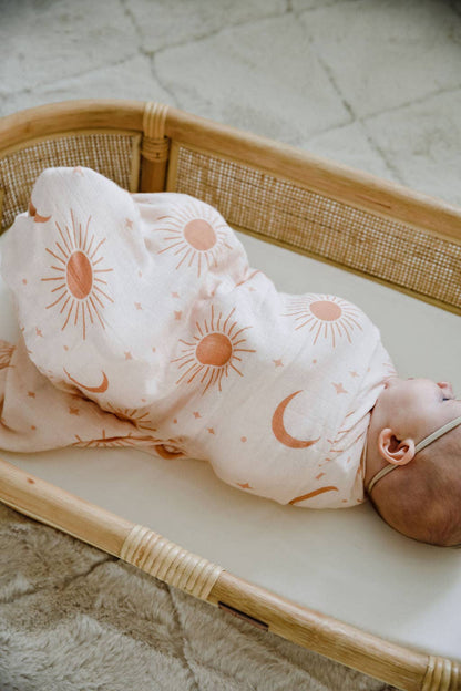 Cotton & Bamboo Swaddle - Soleil