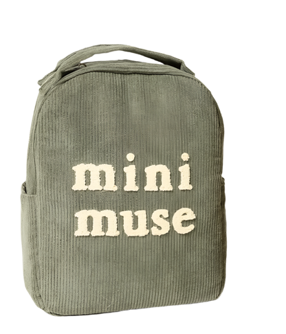 Mini Muse Organic Backpack - Olive