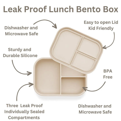 Ali+Oli Leakproof Silicone Bento Box