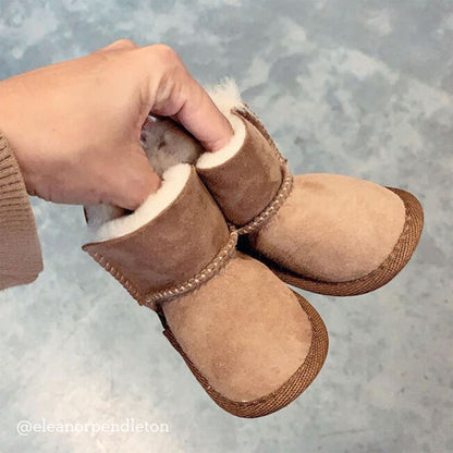 PLATINUM BABY BOOTIE - CHESTNUT