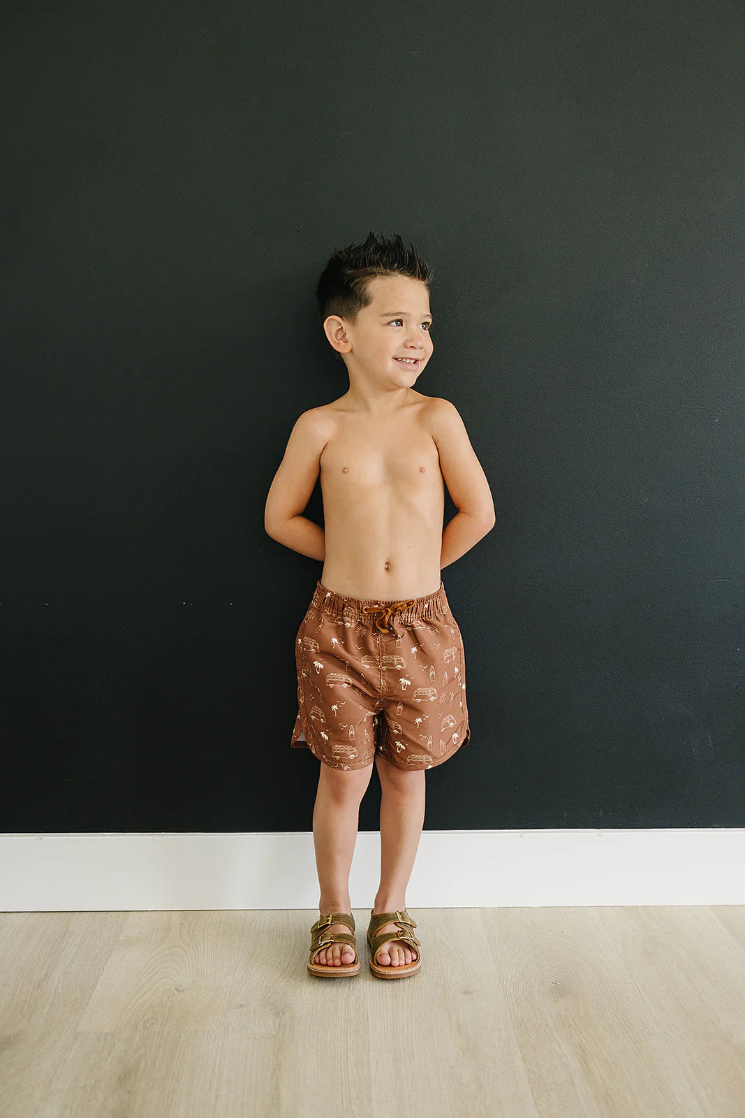 Dark Rust Surf Swim Shorts