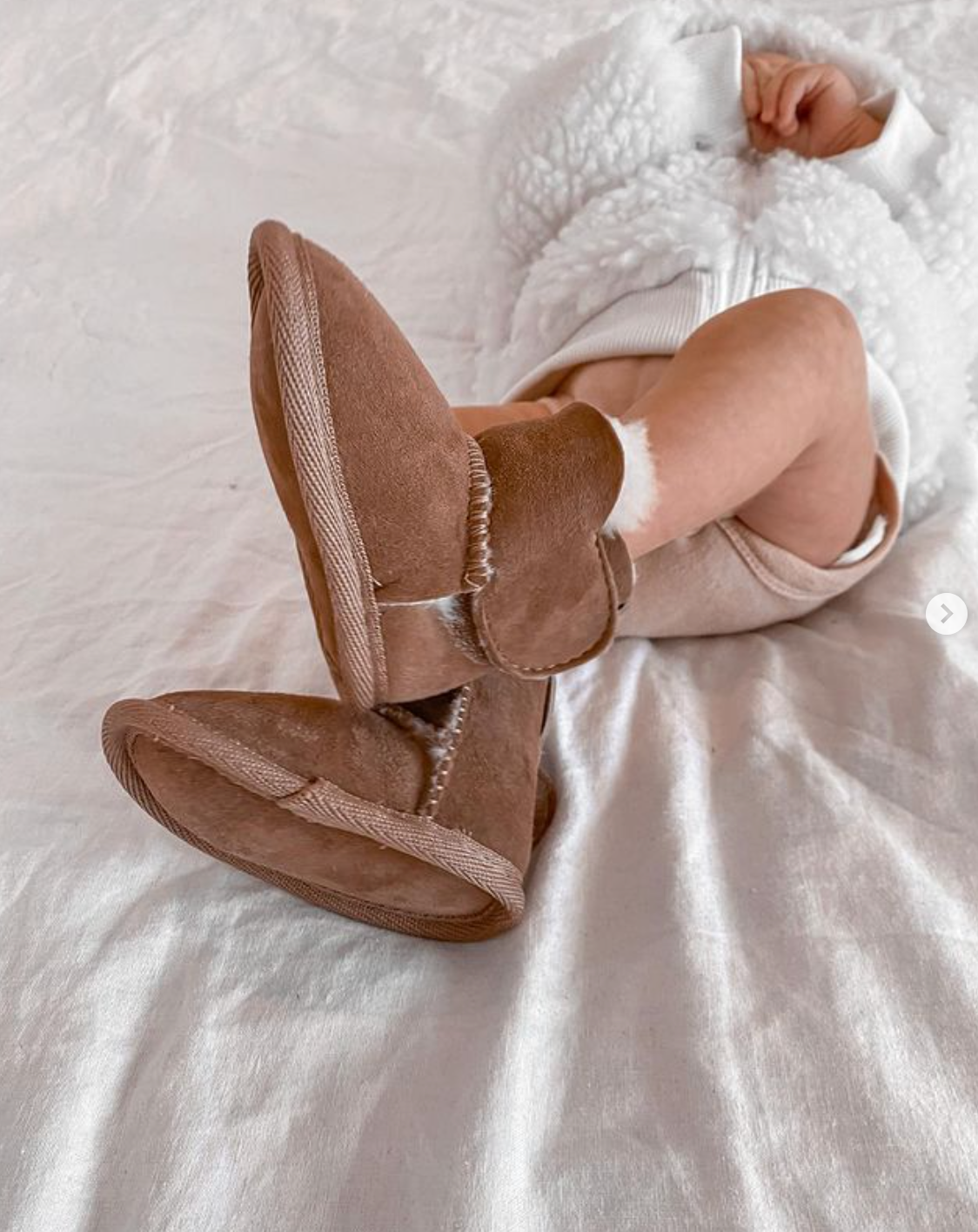 PLATINUM BABY BOOTIE - CHESTNUT
