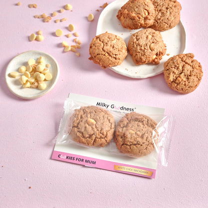 White Chocolate Chip & Macadamia Lactation Cookies by Milky Goodness