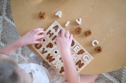 Natural capital letter puzzle