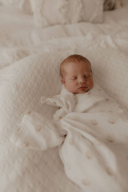 Cotton & Bamboo Swaddle - Nude Shell