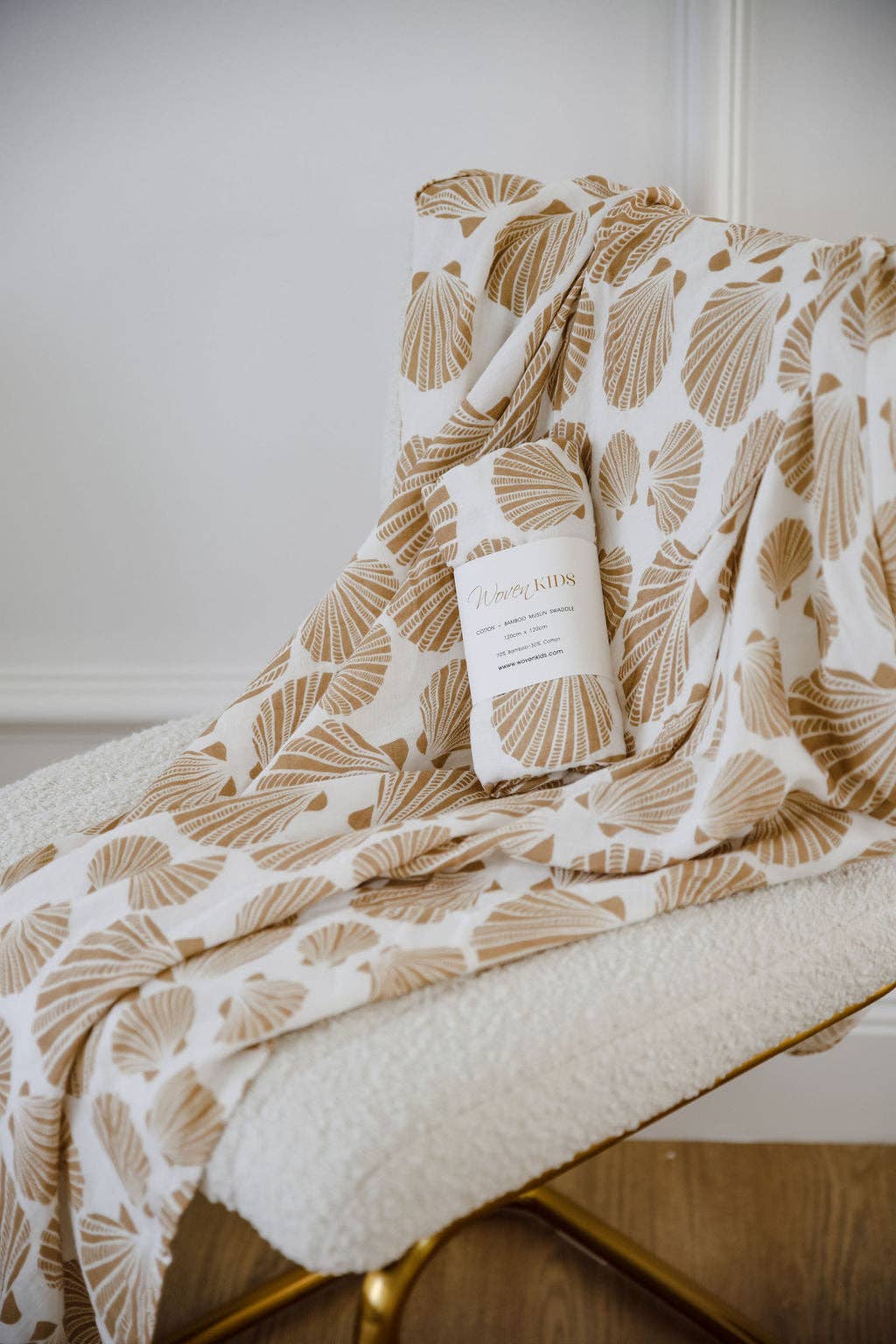 Cotton & Bamboo Swaddle - Coast