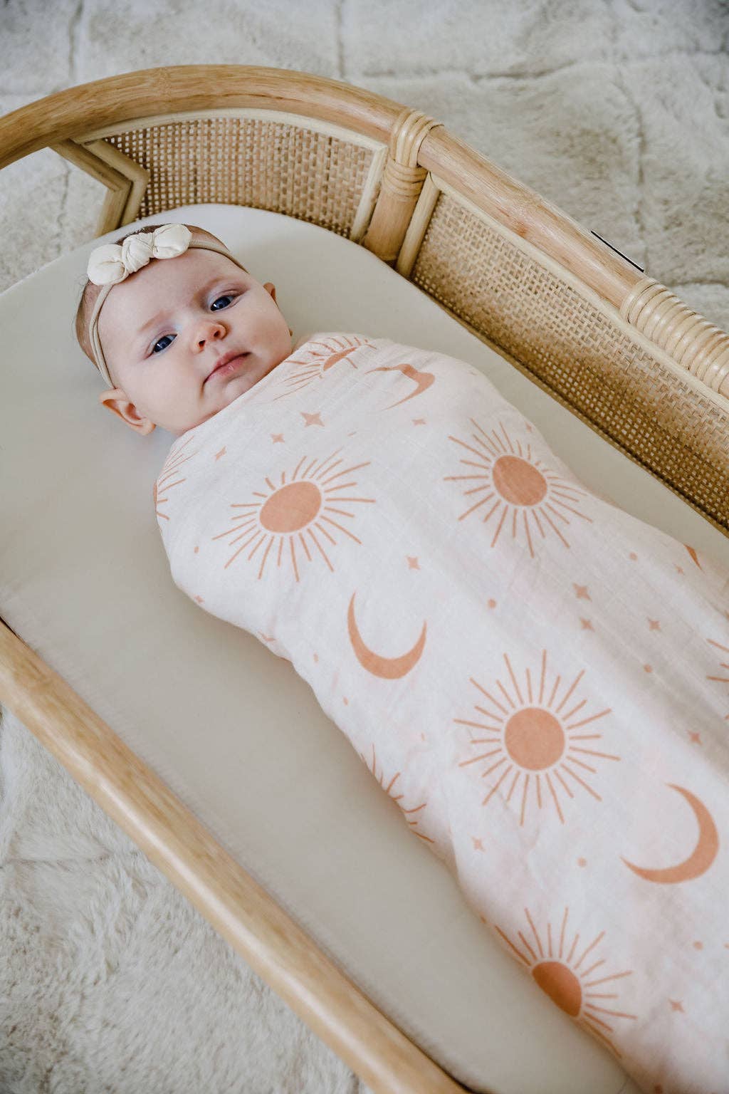 Cotton & Bamboo Swaddle - Soleil