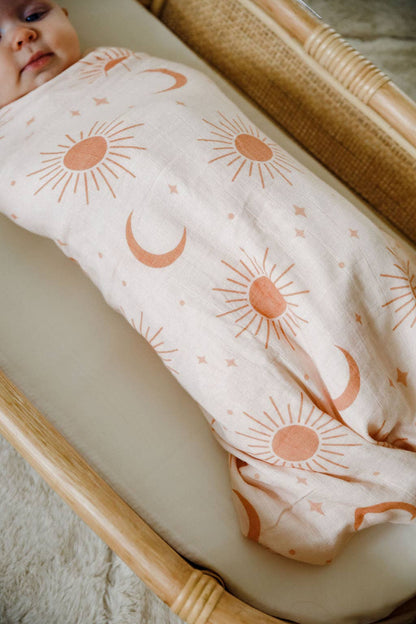 Cotton & Bamboo Swaddle - Soleil