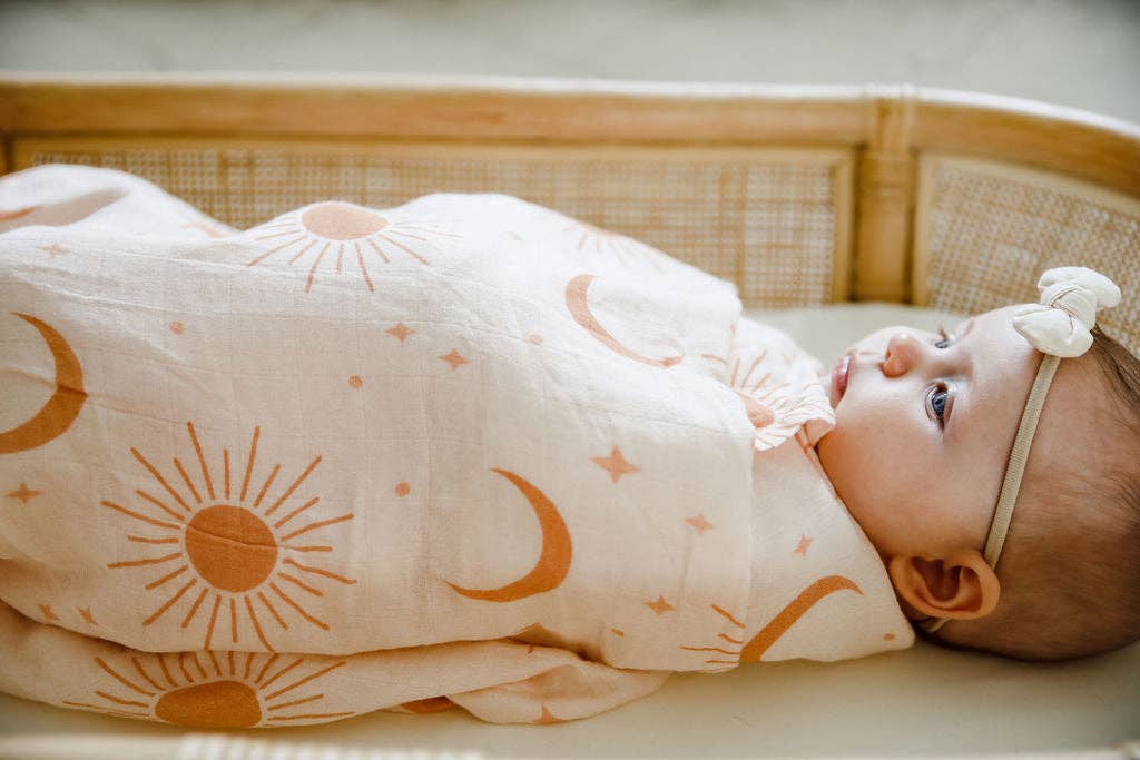 Cotton & Bamboo Swaddle - Soleil