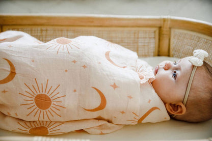 Cotton & Bamboo Swaddle - Soleil