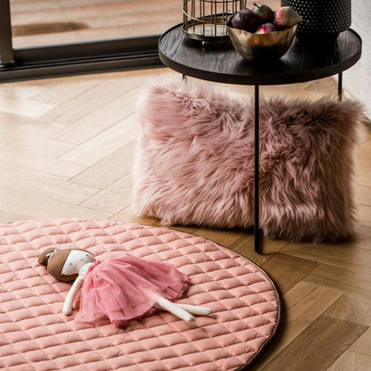 Quilted Cotton Play Mat | Dusty Pink