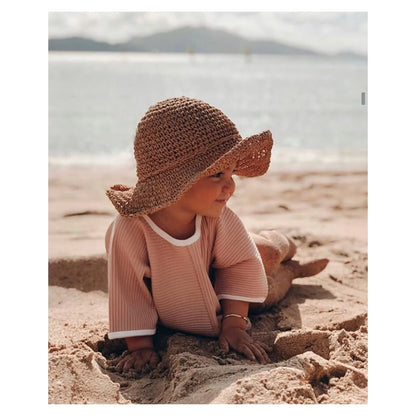 straw hat - natural small