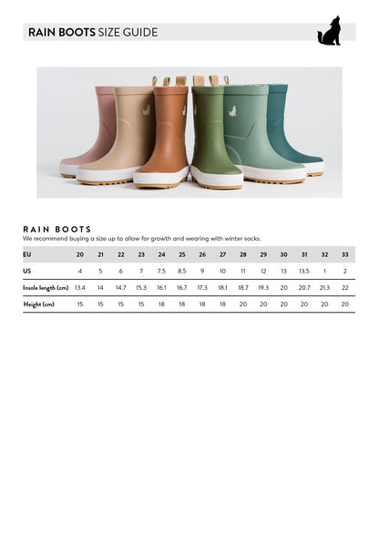 Rain boots -camel