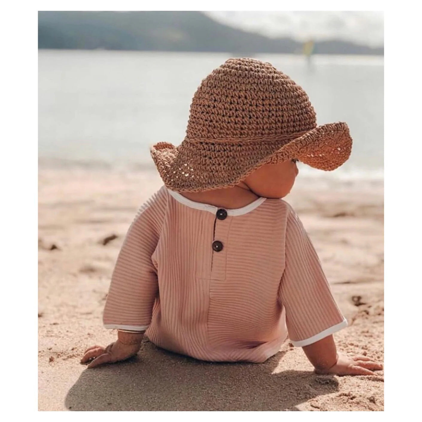 straw hat - natural small