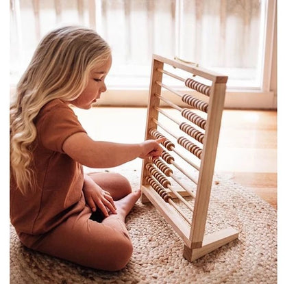 Natural folding abacus